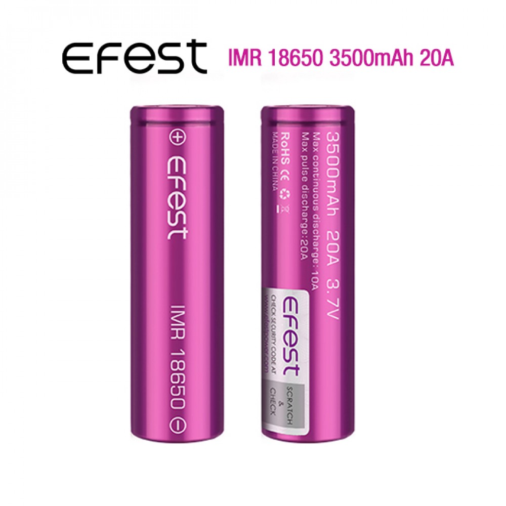 Bateria 18650 EFEST de 3500 mAh 3.7 V